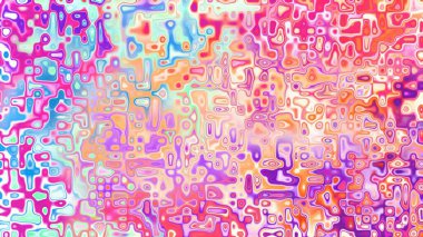 Yumuşak mor ve pembe tonlara sahip soyut organik hücresel doku, sıvı mozaik desen ve rüya gibi dijital yüzey