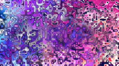 Yumuşak mor ve pembe tonlara sahip soyut organik hücresel doku, sıvı mozaik desen ve rüya gibi dijital yüzey