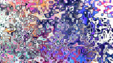 Yumuşak mor ve pembe tonlara sahip soyut organik hücresel doku, sıvı mozaik desen ve rüya gibi dijital yüzey