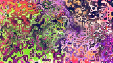 Yumuşak mor ve pembe tonlara sahip soyut organik hücresel doku, sıvı mozaik desen ve rüya gibi dijital yüzey