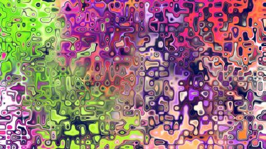 Yumuşak mor ve pembe tonlara sahip soyut organik hücresel doku, sıvı mozaik desen ve rüya gibi dijital yüzey