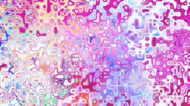 Yumuşak mor ve pembe tonlara sahip soyut organik hücresel doku, sıvı mozaik desen ve rüya gibi dijital yüzey