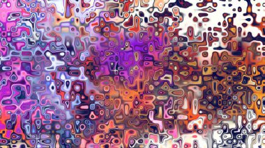 Yumuşak mor ve pembe tonlara sahip soyut organik hücresel doku, sıvı mozaik desen ve rüya gibi dijital yüzey