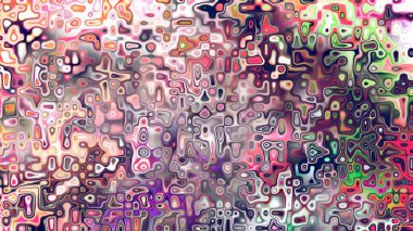 Yumuşak mor ve pembe tonlara sahip soyut organik hücresel doku, sıvı mozaik desen ve rüya gibi dijital yüzey