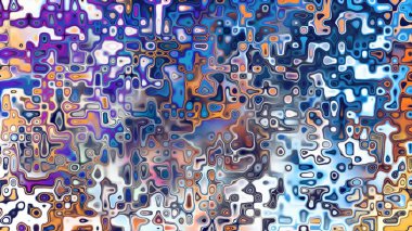 Yumuşak mor ve pembe tonlara sahip soyut organik hücresel doku, sıvı mozaik desen ve rüya gibi dijital yüzey