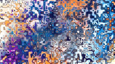 Yumuşak mor ve pembe tonlara sahip soyut organik hücresel doku, sıvı mozaik desen ve rüya gibi dijital yüzey