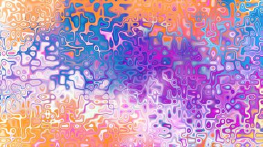 Yumuşak mor ve pembe tonlara sahip soyut organik hücresel doku, sıvı mozaik desen ve rüya gibi dijital yüzey