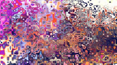 Yumuşak mor ve pembe tonlara sahip soyut organik hücresel doku, sıvı mozaik desen ve rüya gibi dijital yüzey