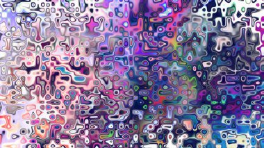 Yumuşak mor ve pembe tonlara sahip soyut organik hücresel doku, sıvı mozaik desen ve rüya gibi dijital yüzey