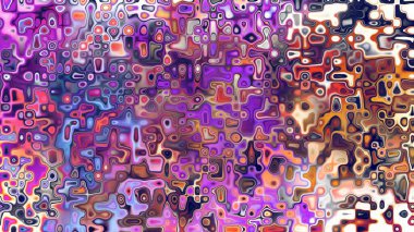 Yumuşak mor ve pembe tonlara sahip soyut organik hücresel doku, sıvı mozaik desen ve rüya gibi dijital yüzey