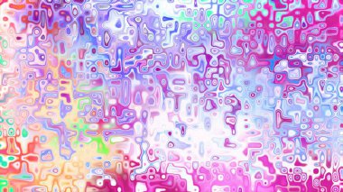 Yumuşak mor ve pembe tonlara sahip soyut organik hücresel doku, sıvı mozaik desen ve rüya gibi dijital yüzey