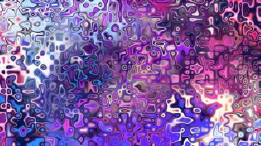 Yumuşak mor ve pembe tonlara sahip soyut organik hücresel doku, sıvı mozaik desen ve rüya gibi dijital yüzey