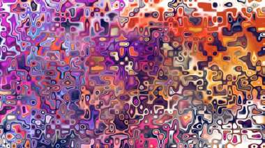 Yumuşak mor ve pembe tonlara sahip soyut organik hücresel doku, sıvı mozaik desen ve rüya gibi dijital yüzey