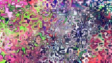 Yumuşak mor ve pembe tonlara sahip soyut organik hücresel doku, sıvı mozaik desen ve rüya gibi dijital yüzey