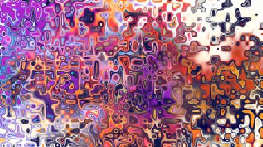 Yumuşak mor ve pembe tonlara sahip soyut organik hücresel doku, sıvı mozaik desen ve rüya gibi dijital yüzey