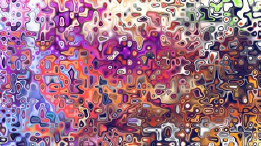 Yumuşak mor ve pembe tonlara sahip soyut organik hücresel doku, sıvı mozaik desen ve rüya gibi dijital yüzey