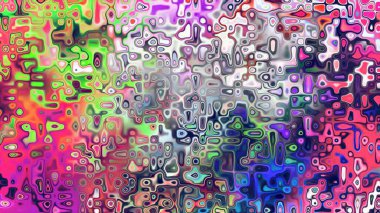 Yumuşak mor ve pembe tonlara sahip soyut organik hücresel doku, sıvı mozaik desen ve rüya gibi dijital yüzey