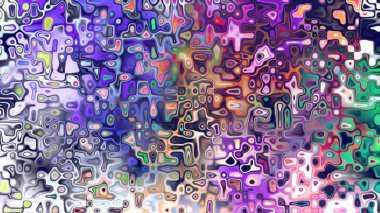 Yumuşak mor ve pembe tonlara sahip soyut organik hücresel doku, sıvı mozaik desen ve rüya gibi dijital yüzey