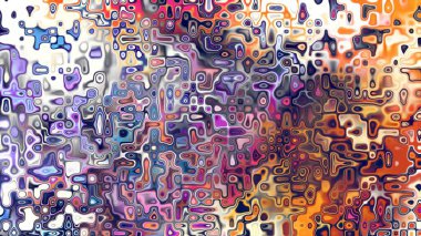 Yumuşak mor ve pembe tonlara sahip soyut organik hücresel doku, sıvı mozaik desen ve rüya gibi dijital yüzey