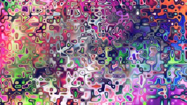 Yumuşak mor ve pembe tonlara sahip soyut organik hücresel doku, sıvı mozaik desen ve rüya gibi dijital yüzey