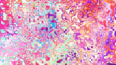 Yumuşak mor ve pembe tonlara sahip soyut organik hücresel doku, sıvı mozaik desen ve rüya gibi dijital yüzey