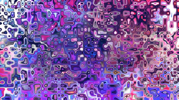 Yumuşak mor ve pembe tonlara sahip soyut organik hücresel doku, sıvı mozaik desen ve rüya gibi dijital yüzey
