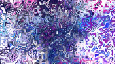 Yumuşak mor ve pembe tonlara sahip soyut organik hücresel doku, sıvı mozaik desen ve rüya gibi dijital yüzey