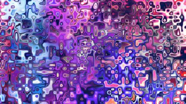 Yumuşak mor ve pembe tonlara sahip soyut organik hücresel doku, sıvı mozaik desen ve rüya gibi dijital yüzey