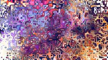 Yumuşak mor ve pembe tonlara sahip soyut organik hücresel doku, sıvı mozaik desen ve rüya gibi dijital yüzey