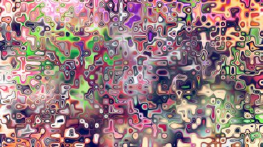 Yumuşak mor ve pembe tonlara sahip soyut organik hücresel doku, sıvı mozaik desen ve rüya gibi dijital yüzey