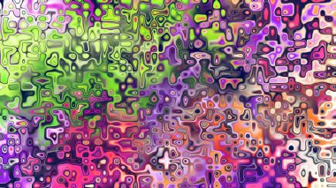 Yumuşak mor ve pembe tonlara sahip soyut organik hücresel doku, sıvı mozaik desen ve rüya gibi dijital yüzey