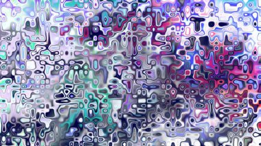 Yumuşak mor ve pembe tonlara sahip soyut organik hücresel doku, sıvı mozaik desen ve rüya gibi dijital yüzey