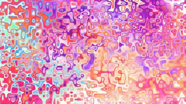 Yumuşak mor ve pembe tonlara sahip soyut organik hücresel doku, sıvı mozaik desen ve rüya gibi dijital yüzey