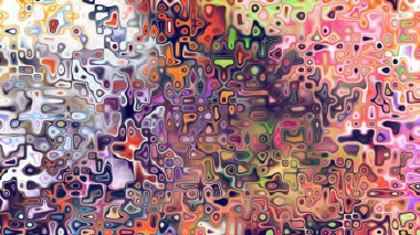 Yumuşak mor ve pembe tonlara sahip soyut organik hücresel doku, sıvı mozaik desen ve rüya gibi dijital yüzey