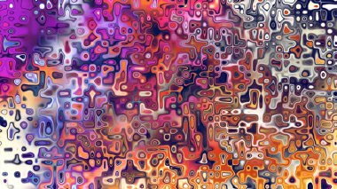 Yumuşak mor ve pembe tonlara sahip soyut organik hücresel doku, sıvı mozaik desen ve rüya gibi dijital yüzey