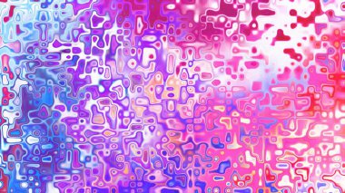 Yumuşak mor ve pembe tonlara sahip soyut organik hücresel doku, sıvı mozaik desen ve rüya gibi dijital yüzey