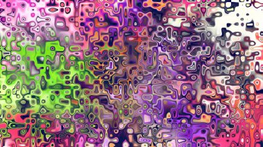 Yumuşak mor ve pembe tonlara sahip soyut organik hücresel doku, sıvı mozaik desen ve rüya gibi dijital yüzey