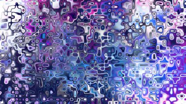 Yumuşak mor ve pembe tonlara sahip soyut organik hücresel doku, sıvı mozaik desen ve rüya gibi dijital yüzey