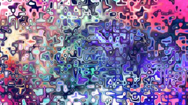 Yumuşak mor ve pembe tonlara sahip soyut organik hücresel doku, sıvı mozaik desen ve rüya gibi dijital yüzey