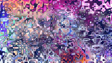 Yumuşak mor ve pembe tonlara sahip soyut organik hücresel doku, sıvı mozaik desen ve rüya gibi dijital yüzey