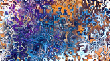 Yumuşak mor ve pembe tonlara sahip soyut organik hücresel doku, sıvı mozaik desen ve rüya gibi dijital yüzey