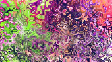 Yumuşak mor ve pembe tonlara sahip soyut organik hücresel doku, sıvı mozaik desen ve rüya gibi dijital yüzey