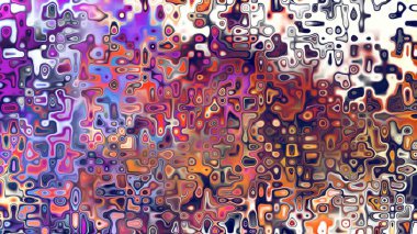 Yumuşak mor ve pembe tonlara sahip soyut organik hücresel doku, sıvı mozaik desen ve rüya gibi dijital yüzey