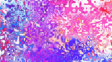 Yumuşak mor ve pembe tonlara sahip soyut organik hücresel doku, sıvı mozaik desen ve rüya gibi dijital yüzey