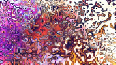 Yumuşak mor ve pembe tonlara sahip soyut organik hücresel doku, sıvı mozaik desen ve rüya gibi dijital yüzey