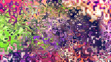 Yumuşak mor ve pembe tonlara sahip soyut organik hücresel doku, sıvı mozaik desen ve rüya gibi dijital yüzey