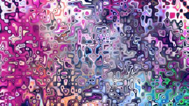 Yumuşak mor ve pembe tonlara sahip soyut organik hücresel doku, sıvı mozaik desen ve rüya gibi dijital yüzey