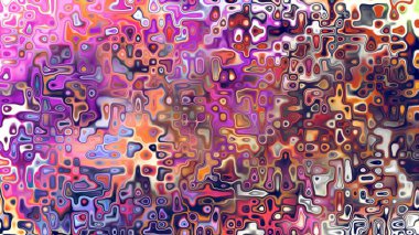 Yumuşak mor ve pembe tonlara sahip soyut organik hücresel doku, sıvı mozaik desen ve rüya gibi dijital yüzey