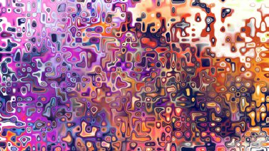 Yumuşak mor ve pembe tonlara sahip soyut organik hücresel doku, sıvı mozaik desen ve rüya gibi dijital yüzey