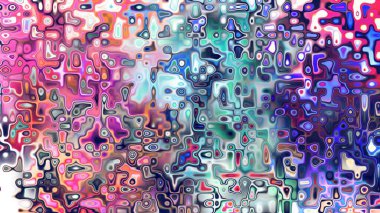 Yumuşak mor ve pembe tonlara sahip soyut organik hücresel doku, sıvı mozaik desen ve rüya gibi dijital yüzey